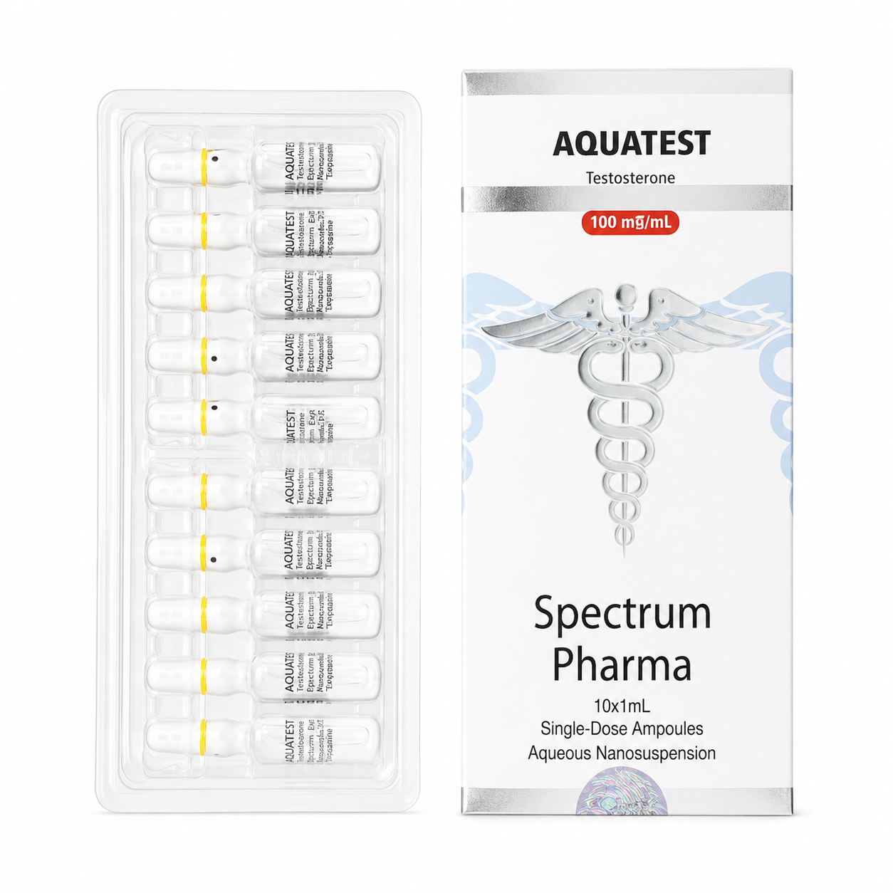 Aquatest 100mg packaging