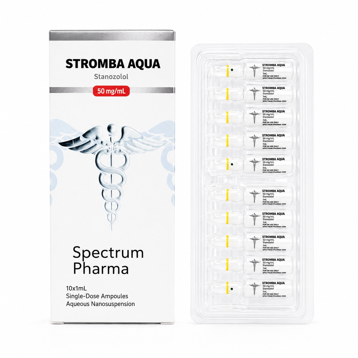Stromba Aqua 50mg packaging
